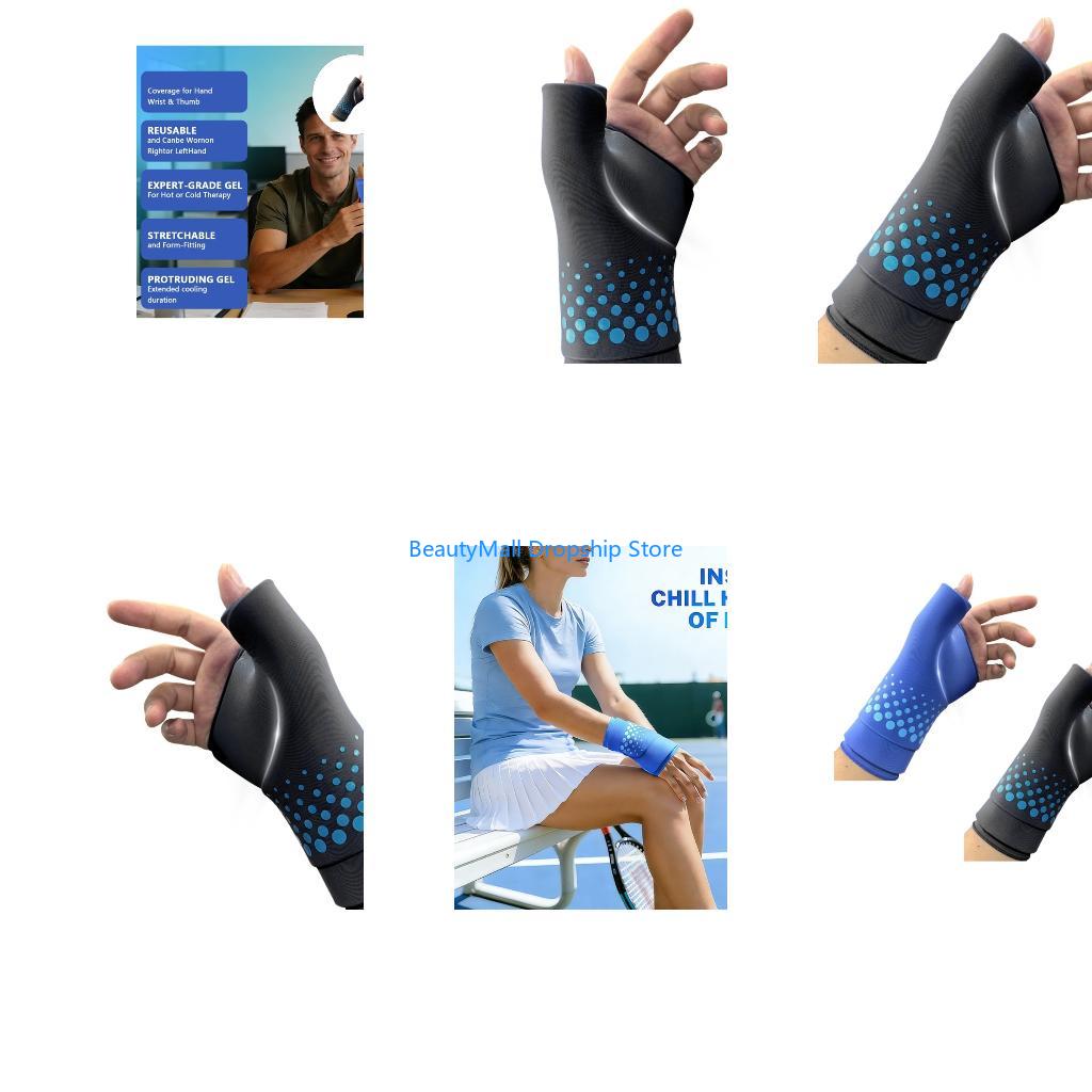 Wrist Wrap Support - 40JD wiederverwendbares Heiß-Kalt-Gel-Pad für Hand und